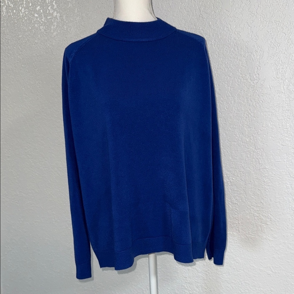 DRAPER’S & DAMONS Blue Long Sleeve Sweater size XL